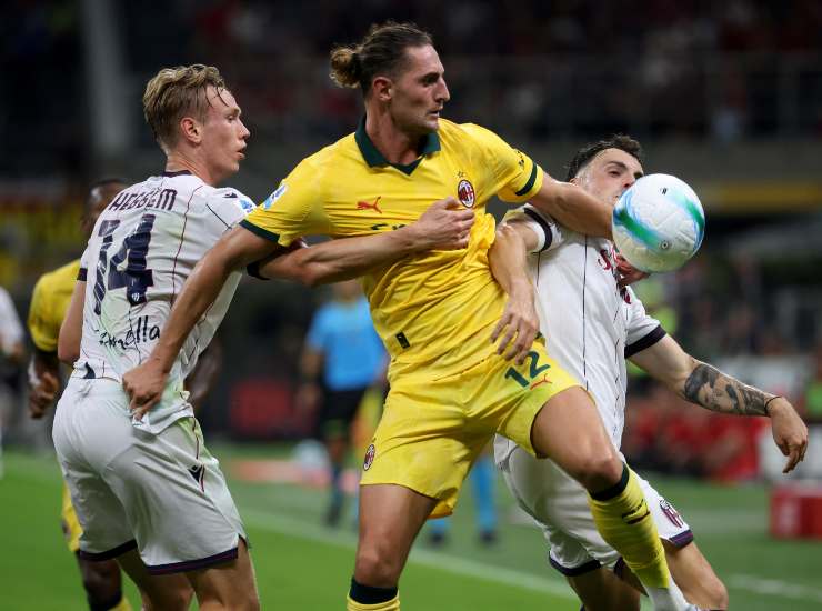 Rabiot durante una partita