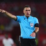 L’arbitro Rade Obrenovic in azione