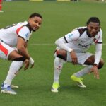 Rafael Leão esulta dopo il gol