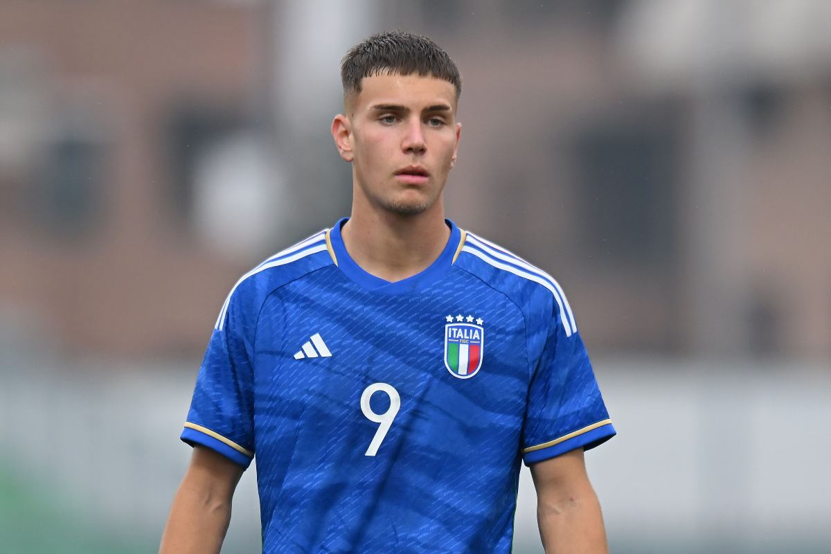 Raimondo con la maglia della nazionale italiana