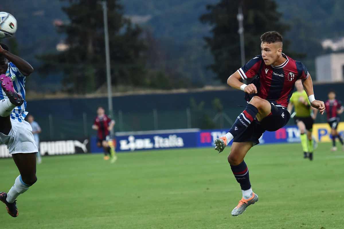Antonio Raimondo in azione ai tempi del Bologna U18