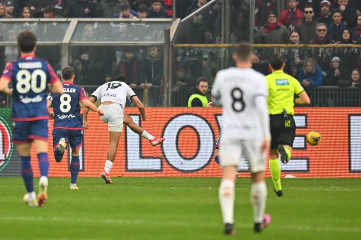 Sohm in gol in Parma-Bologna dello scorso anno