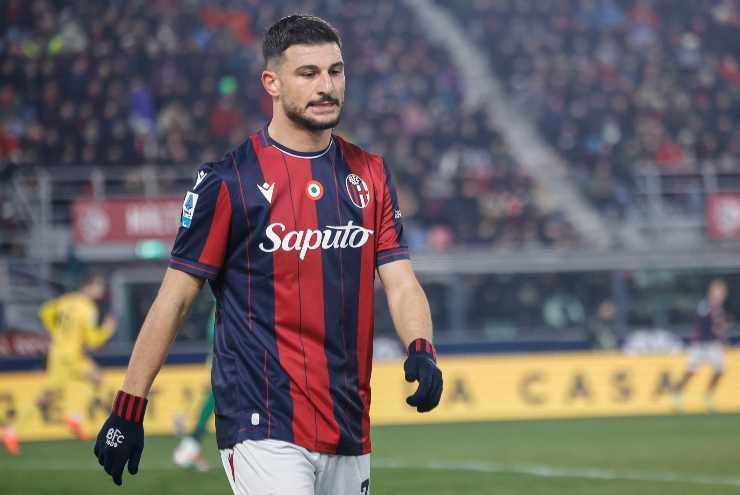 Riccardo Orsolini sconsolato a fine gara