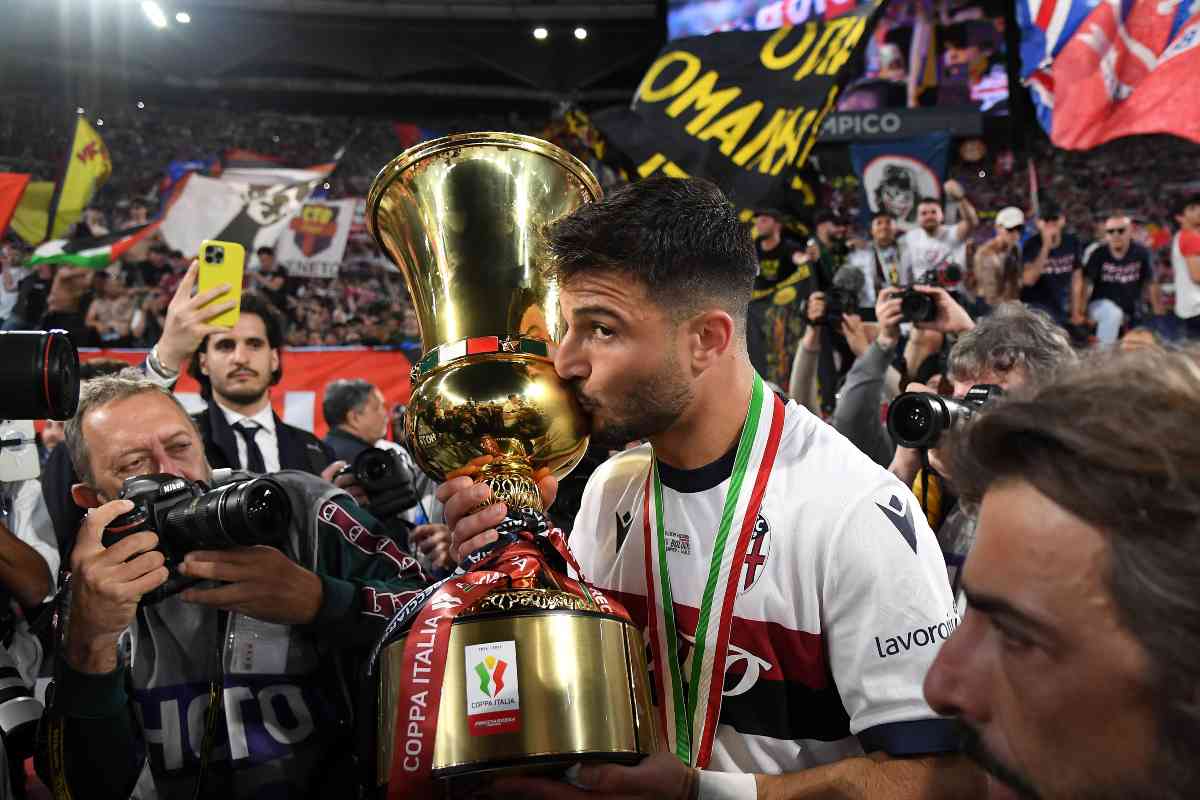 Orsolini bacia la Coppa Italia