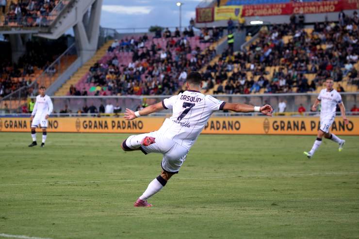 Orsolini in azione