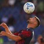 Orsolini nel riscaldamento