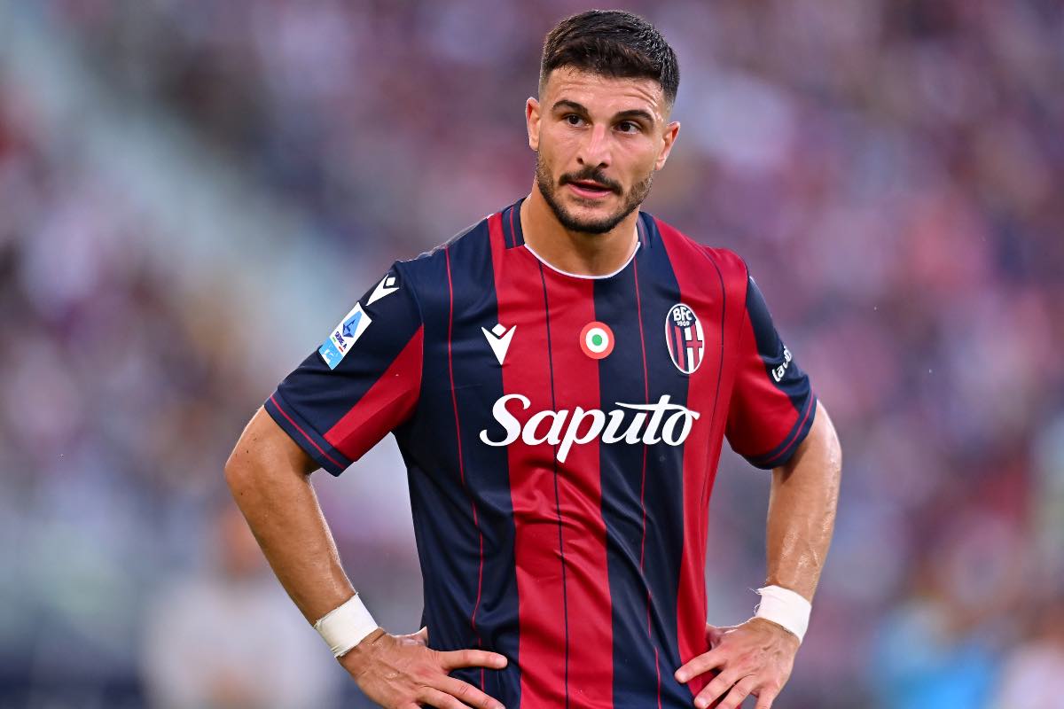 Riccardo Orsolini durante Bologna-Como