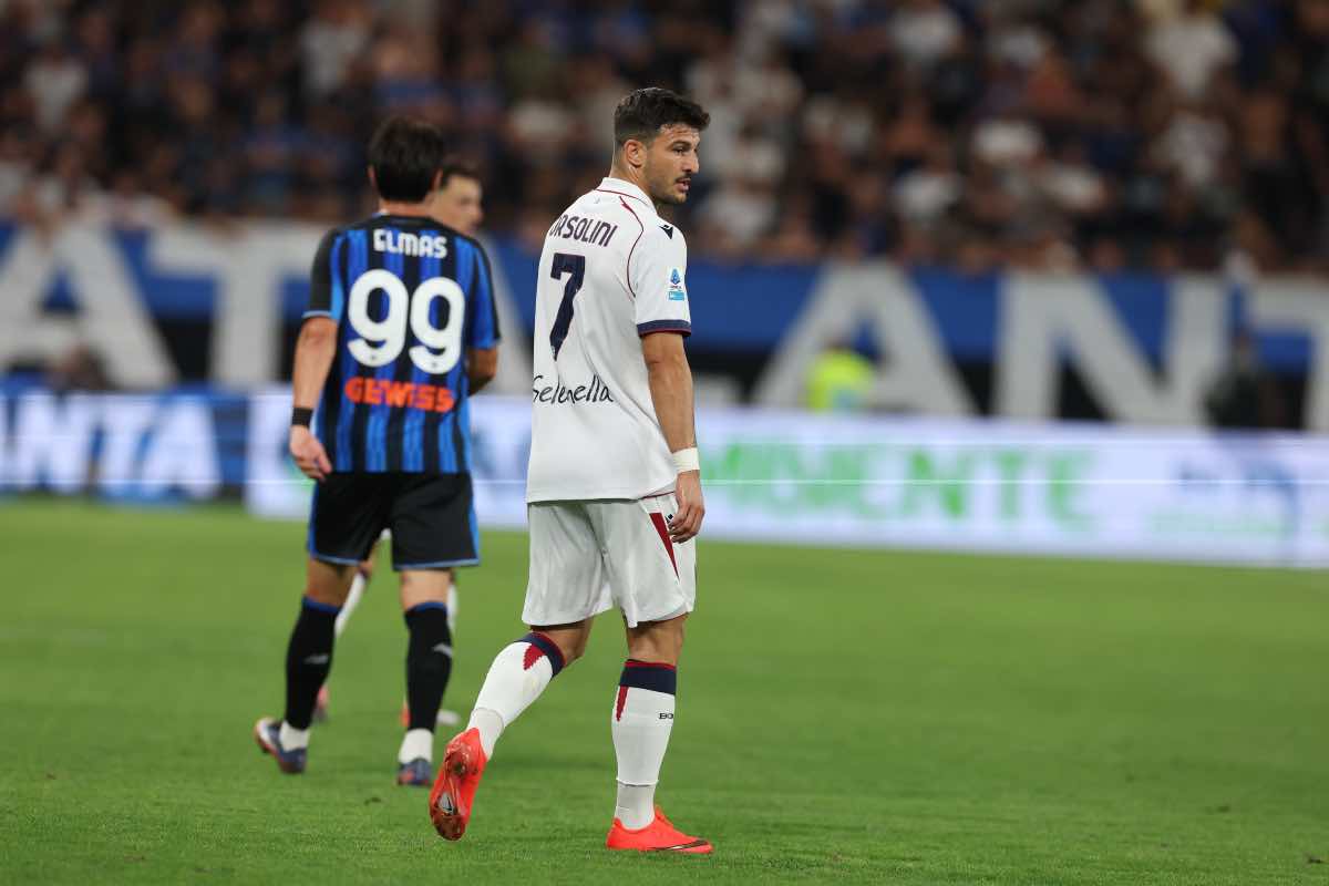 Riccardo Orsolini durante Atalanta-Bologna