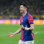 Lewandowski esulta