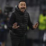 Roberto De Zerbi in panchina