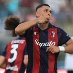 Piccoli esulta dopo il gol