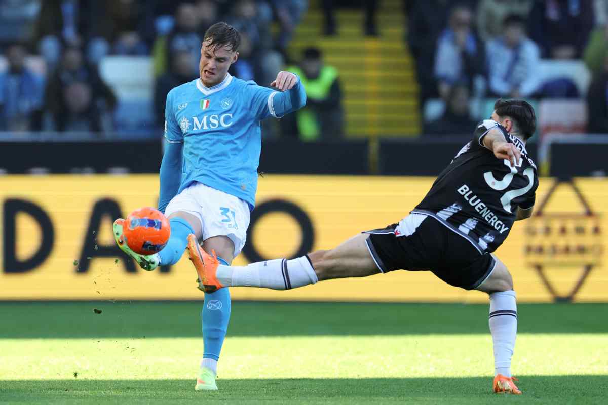 Beukema con la maglia del Napoli