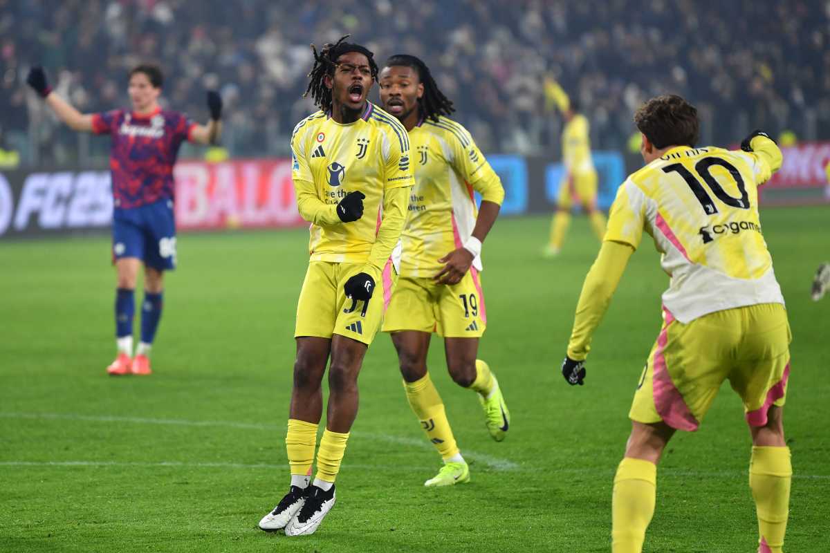 Mbangula esulta dopo il gol
