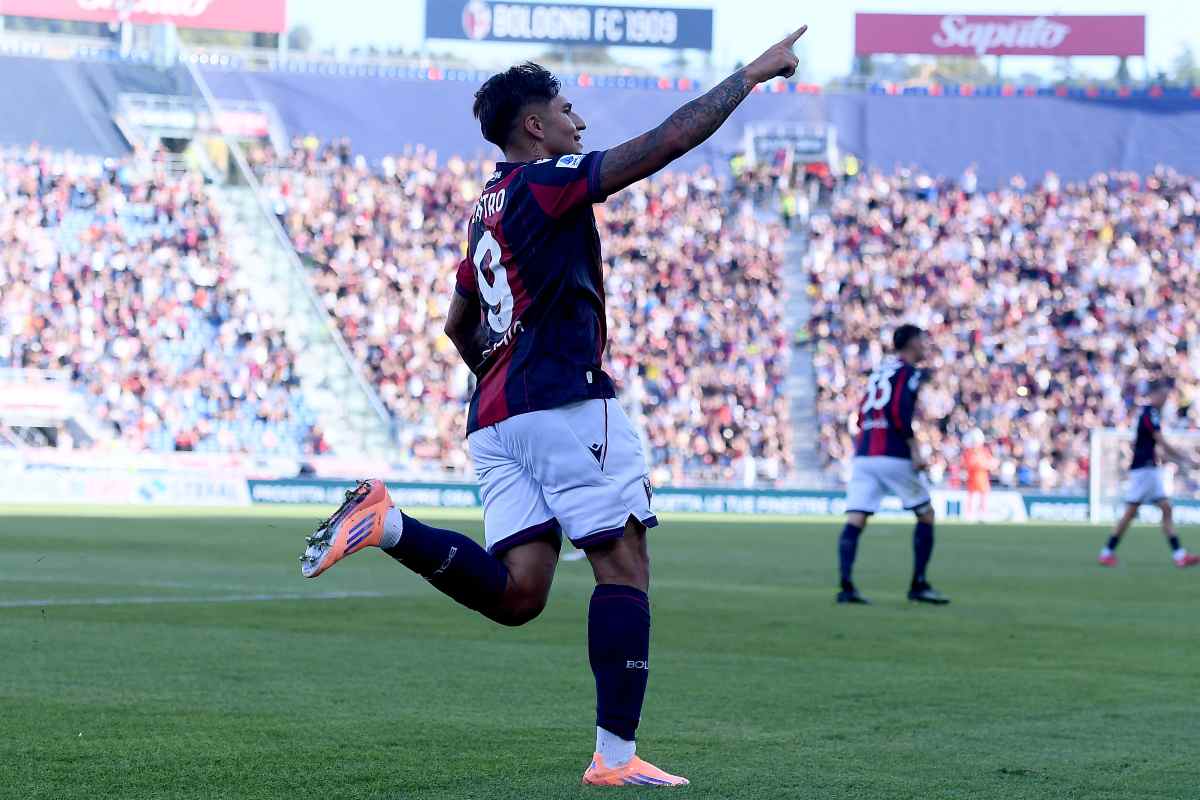 Castro esulta dopo il gol