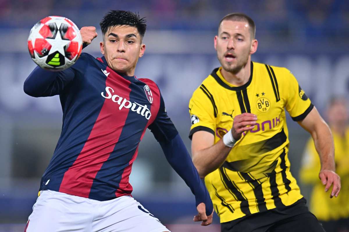 Castro in azione contro il Borussia Dortmund