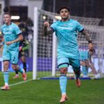 Castro esulta dopo il gol