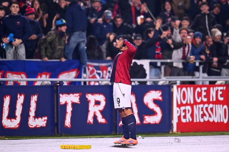 Castro esulta dopo il gol