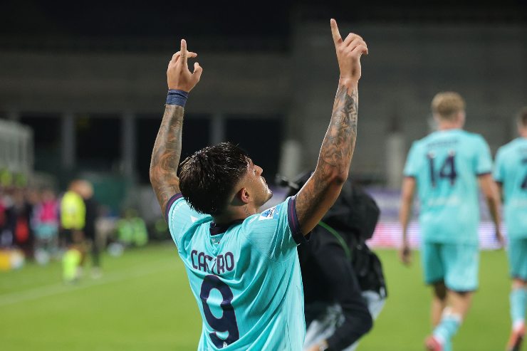 Castro esulta dopo un gol