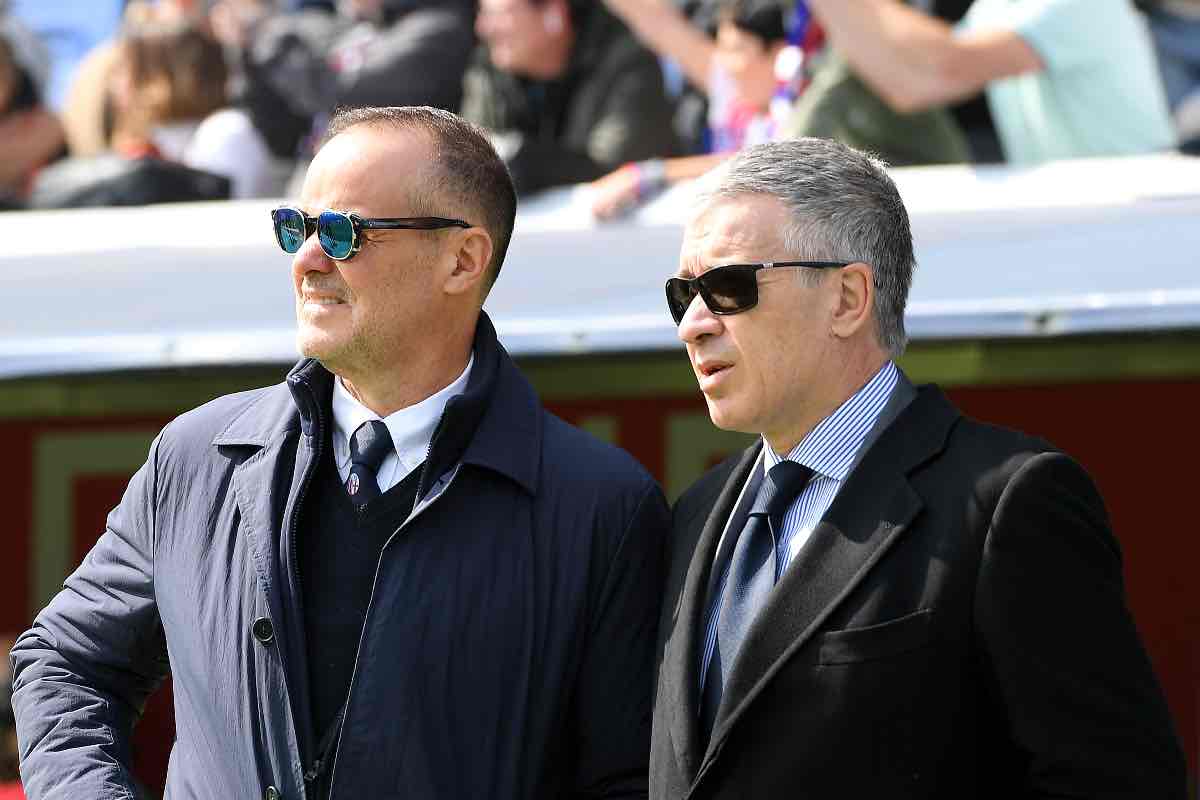 Joey Saputo e Claudio Fenucci al Dall’Ara di Bologna