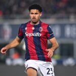 Simon Sohm in azione durante Bologna-Lazio di Coppa Italia