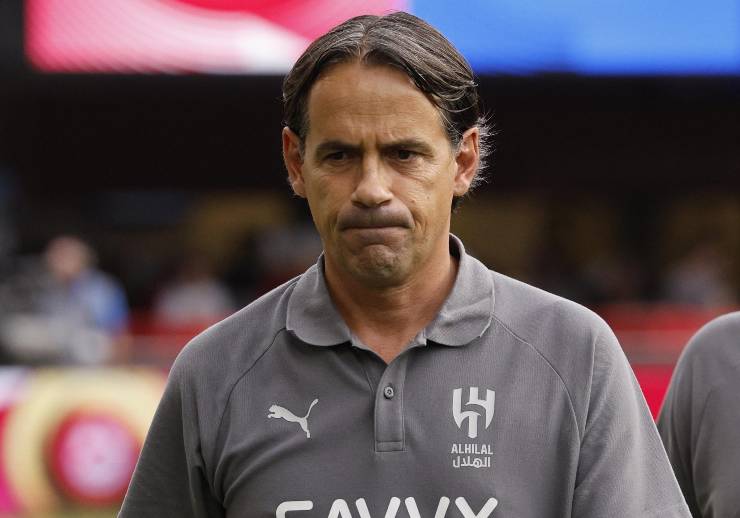 Simone Inzaghi pensieroso