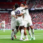 Sohm festeggia il gol nell’amichevole pre-campionato tra Manchester United e Fiorentina