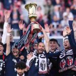 Il Bologna festeggia la Coppa Italia