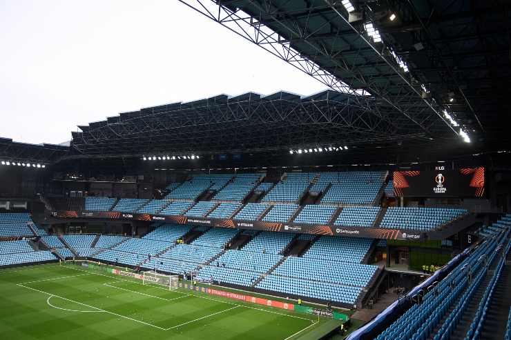 General view inside the stadium prior to the UEFA Europa League 2025/26 League Phase MD3 match between Real Club Celta and OGC Nice at Estadio Abanca Balaidos on October 23, 2025 in Vigo, Spain
