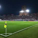 Lo stadio Dall’Ara prima di Bologna-Roma di Europa League