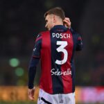 Stefan Posch con la maglia del Bologna