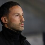 DECEMBER 6: Head coach Domenico Tedesco of Fenerbahce looks on during the Trendyol Süper Lig match between Rams Basaksehir FK and Fenerbahce SK at Basaksehir Fatih Terim Stadyumu on December 6, 2025 in Istanbul, Turkey.