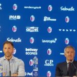 Tedesco e Fenucci durante la presentazione dell’allenatore