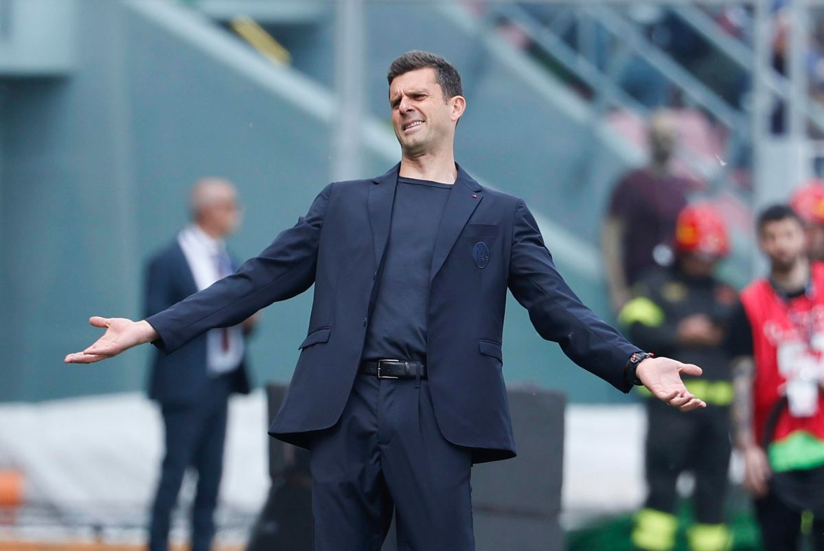 Thiago Motta sulla panchina del Bologna