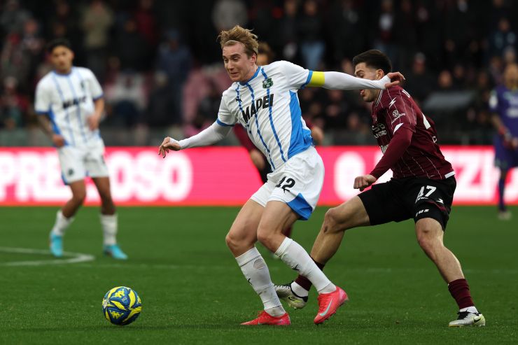 Kristian Thorstvedt con la maglia del Sassuolo