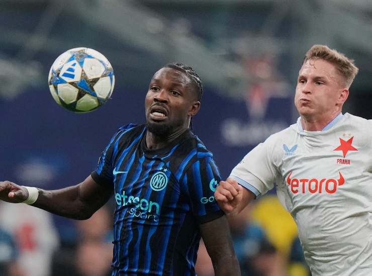 Thuram contro lo Slavia Praga