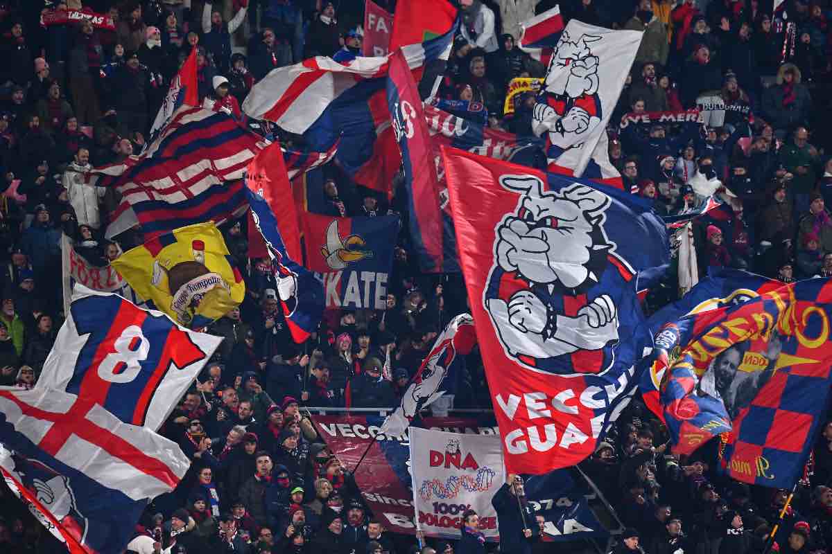 I tifosi del Bologna durante il match contro la Juventus