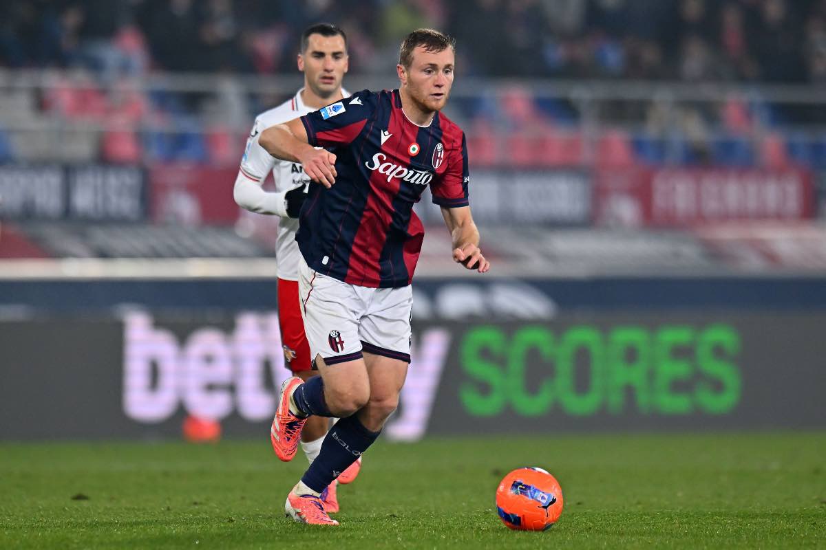 Tommaso Pobega in azione durante Bologna-Cremonese
