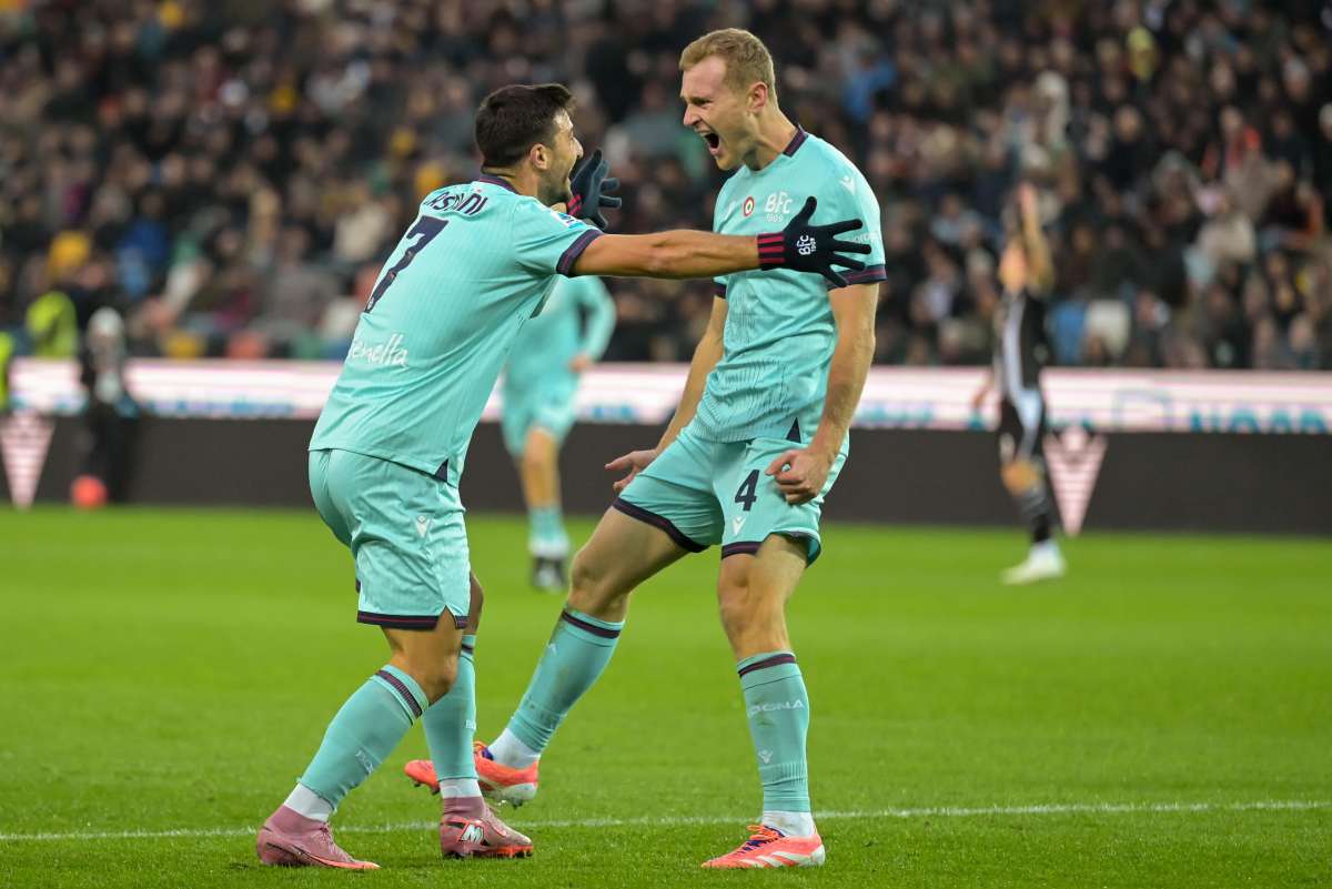 Tommaso Pobega e Riccardo Orsolini esultano