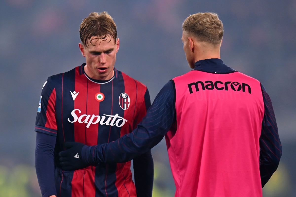 Heggem e Odgaard dopo Bologna-Juventus