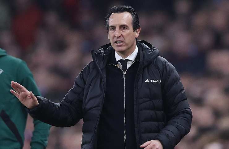 Unai Emery tecnico dell'Aston Villa