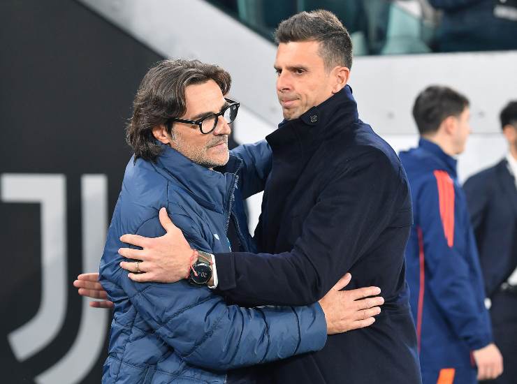 Vanoli e Motta prima di un match