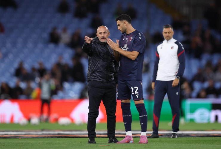 Vincenzo Italiano parla con Lykogiannis