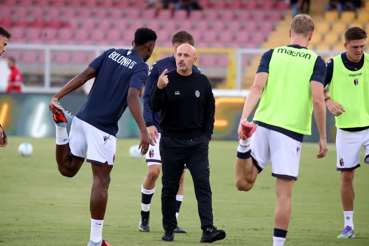 Italiano a colloquio con i suoi giocatori