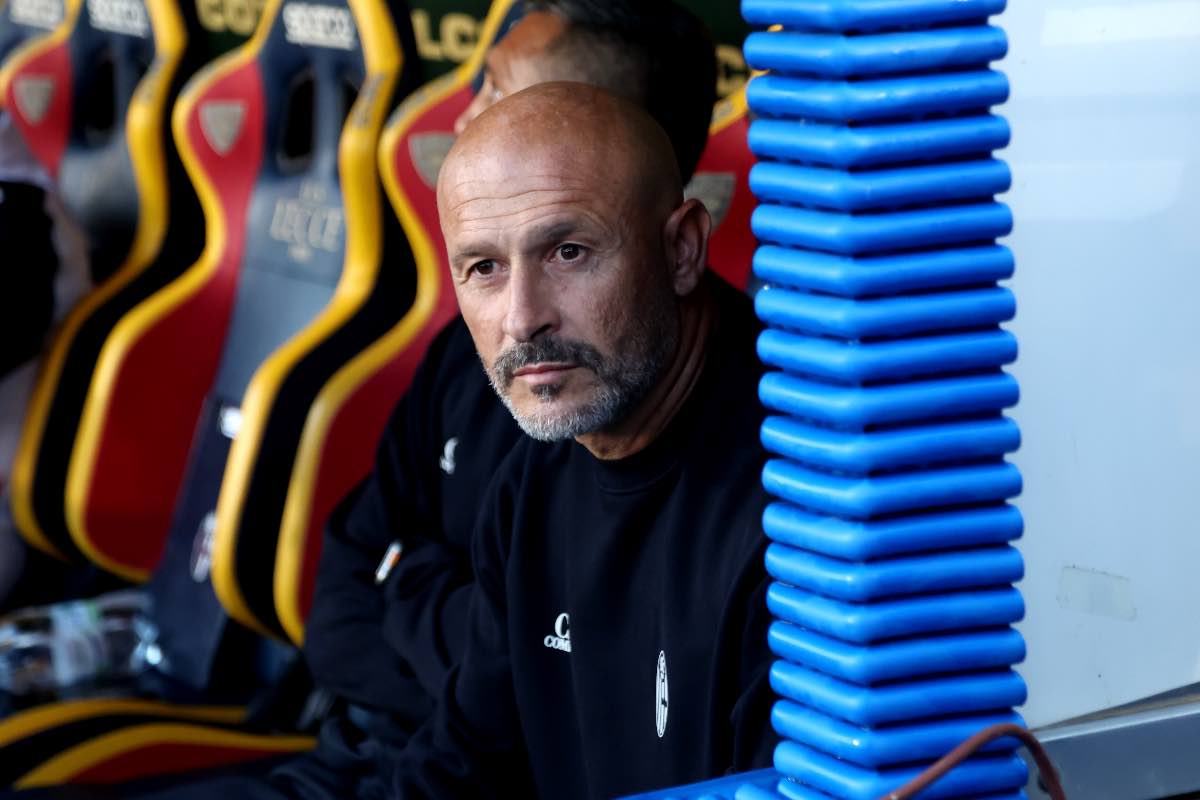 Vincenzo Italiano durante Lecce-Bologna