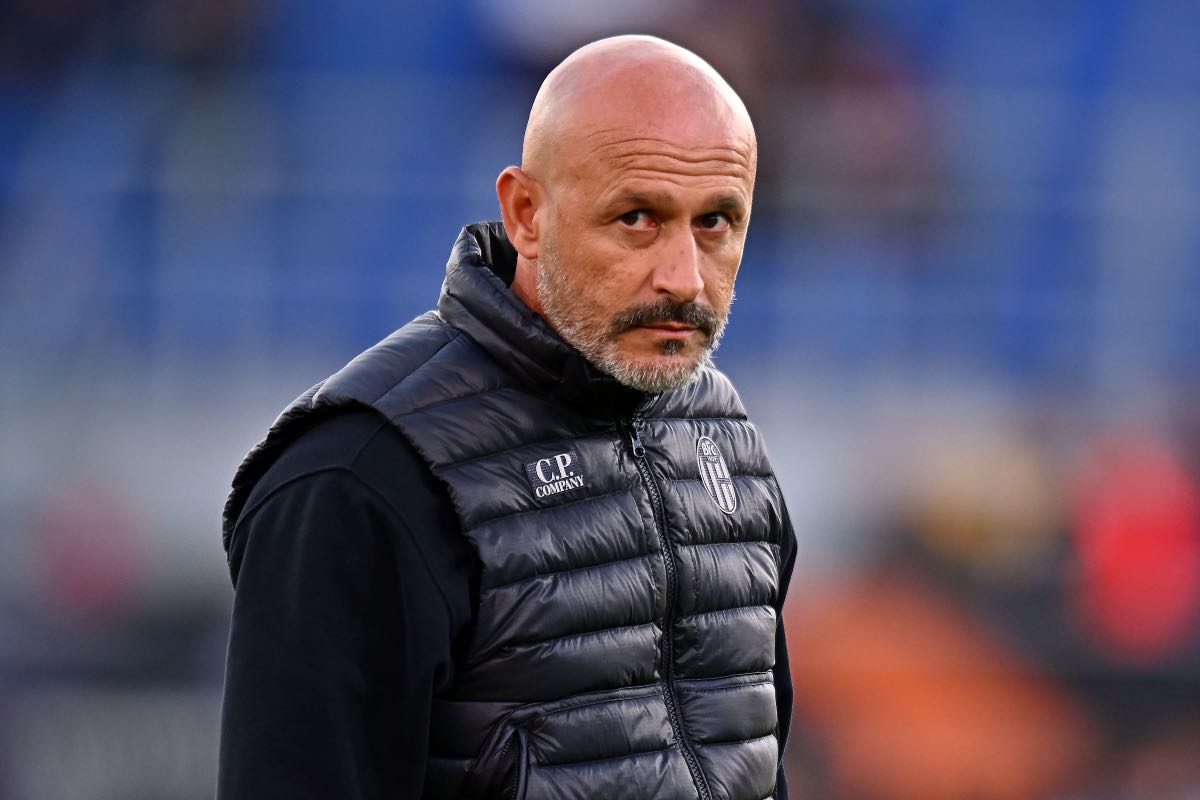 Vincenzo Italiano durante Bologna-Friburgo in Europa League