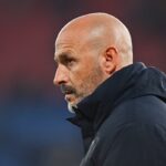 Vincenzo Italiano durante Bologna-Roma di Europa League