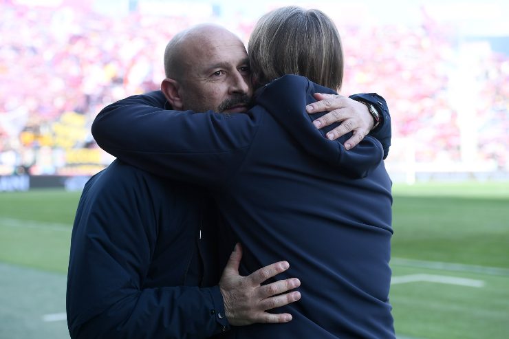 Italiano e Nicola prima del match