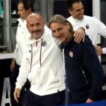 Italiano e Nicola prima del match