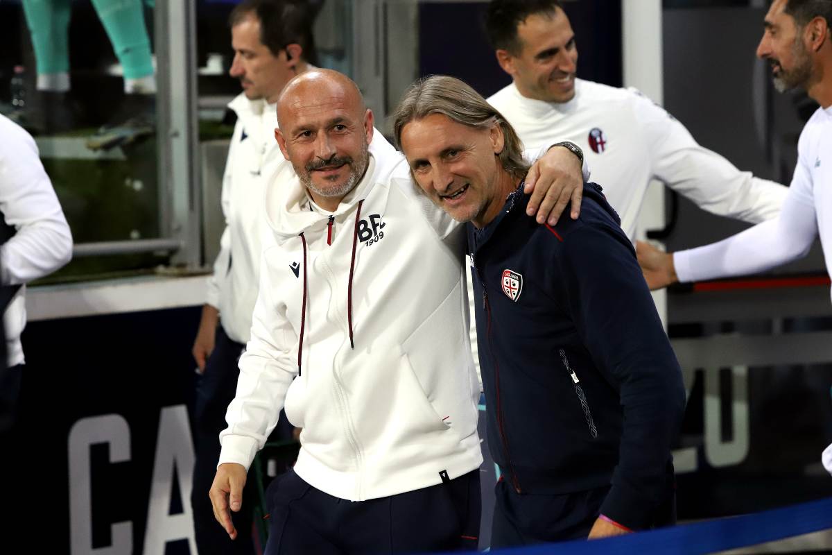 Italiano e Nicola prima del match