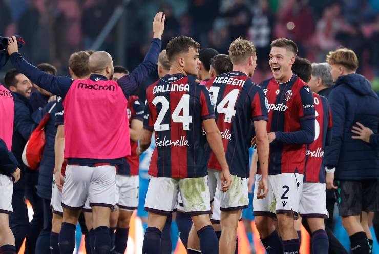 Bologna FC festeggia la vittoria